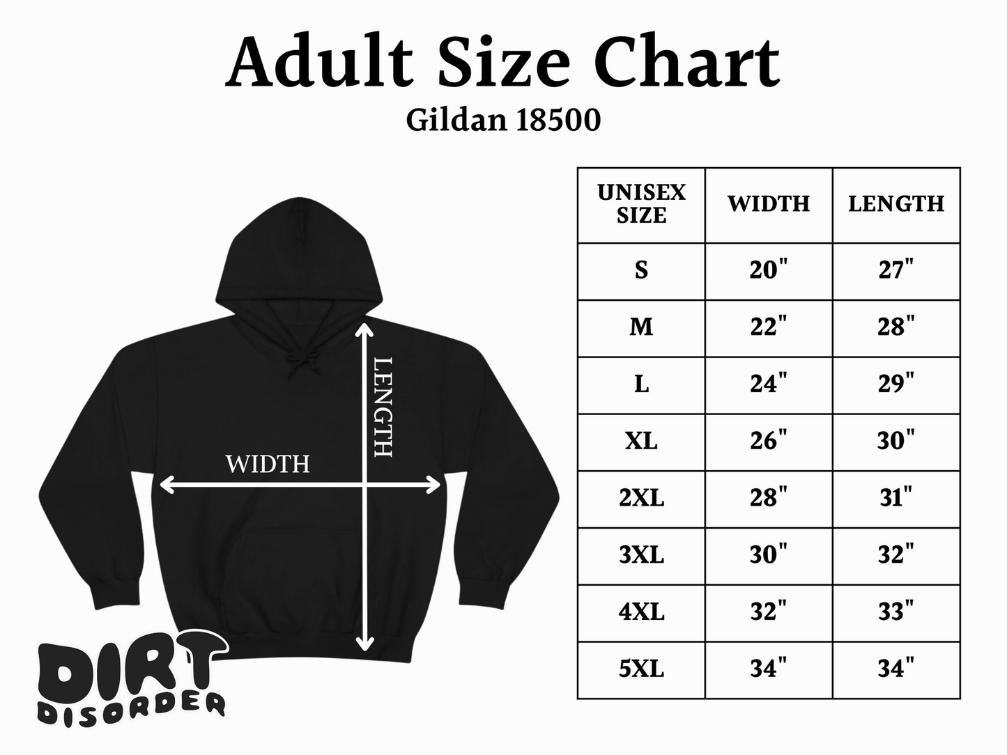 DIRT DISORDER 10 YEARS HOODIE (ADULT & YOUTH)