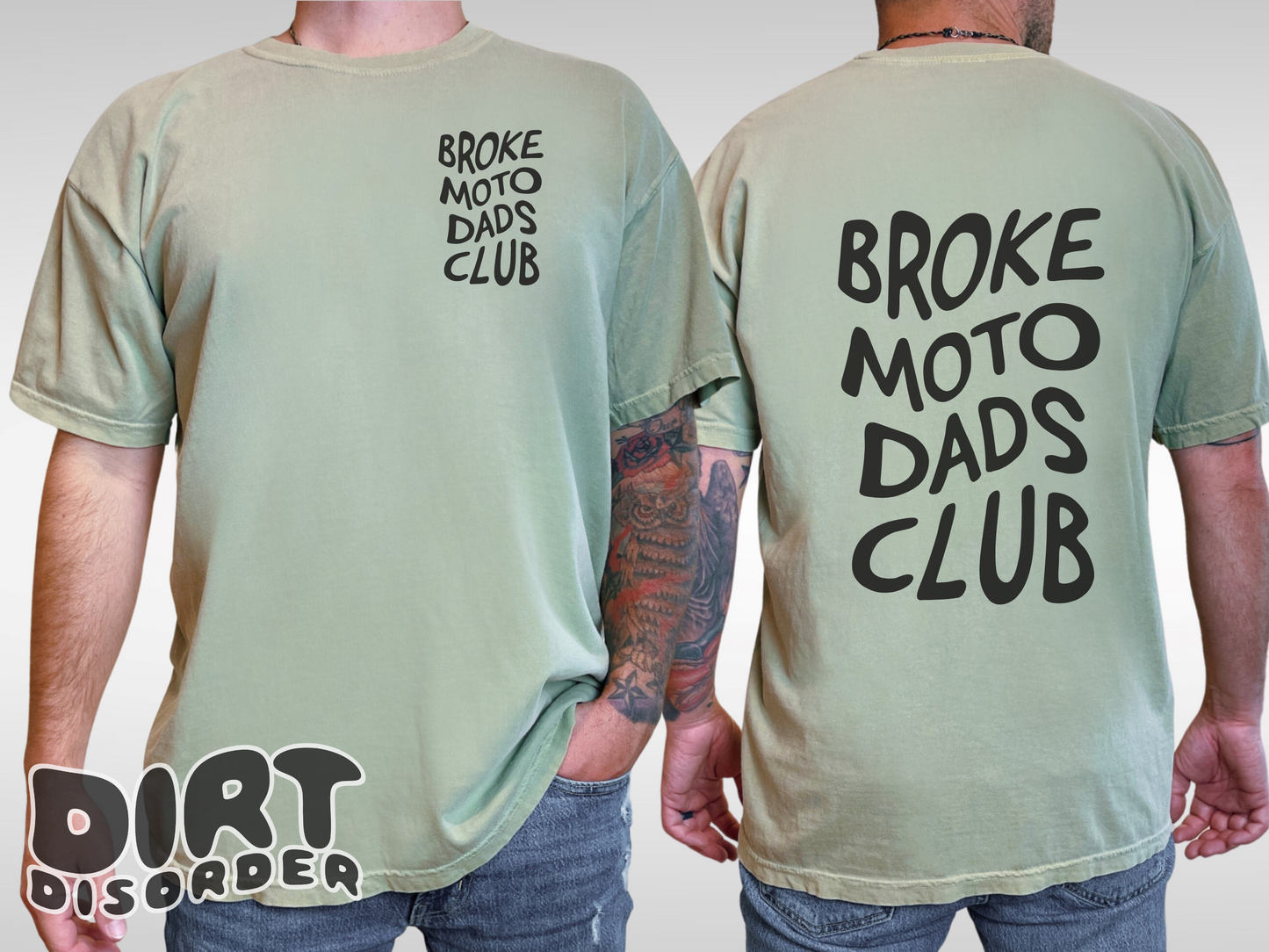 BROKE MOTO DADS CLUB T-SHIRT