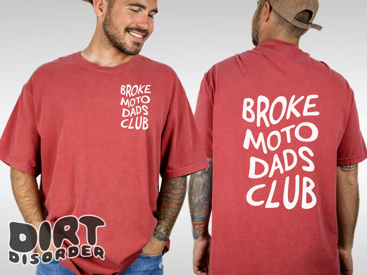 BROKE MOTO DADS CLUB T-SHIRT