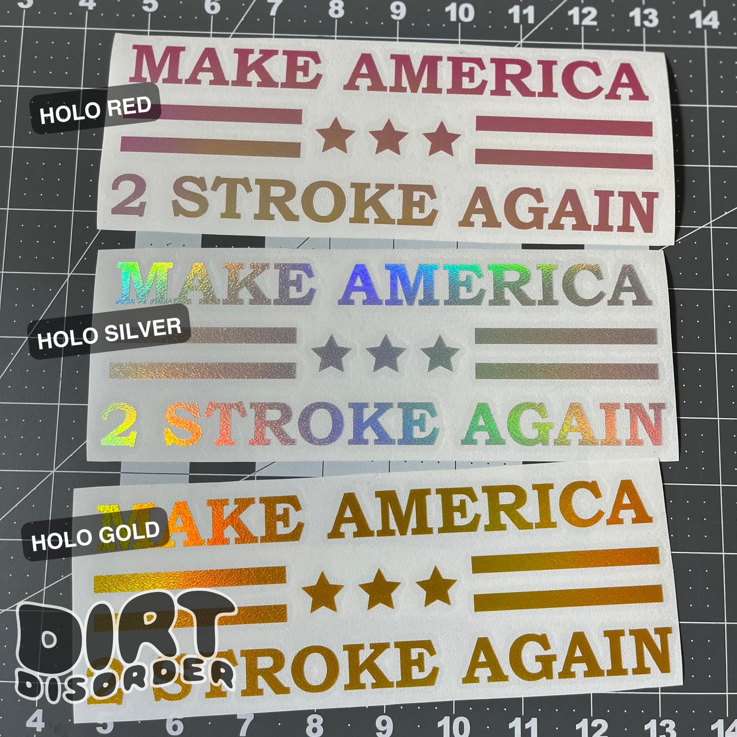 MAKE AMERICA 2 STROKE AGAIN VINYL DECAL