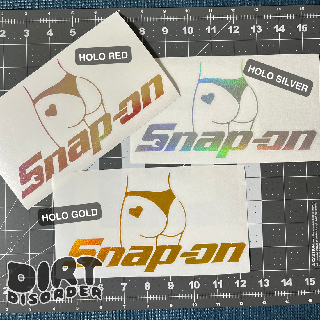 SNAP-ON BOOTY VINYL DECAL – Dirt Disorder