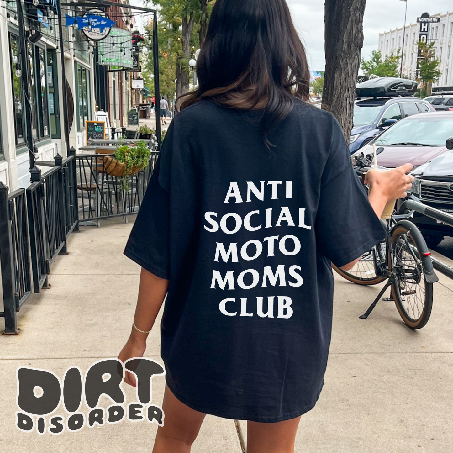 ANTI SOCIAL MOTO MOMS CLUB T-SHIRT