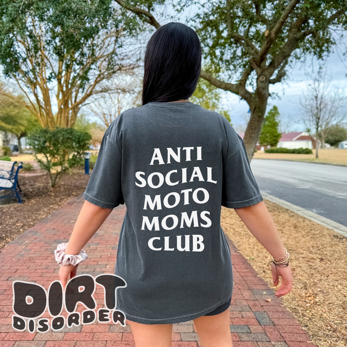 ANTI SOCIAL MOTO MOMS CLUB T-SHIRT