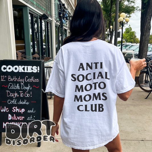 ANTI SOCIAL MOTO MOMS CLUB T-SHIRT