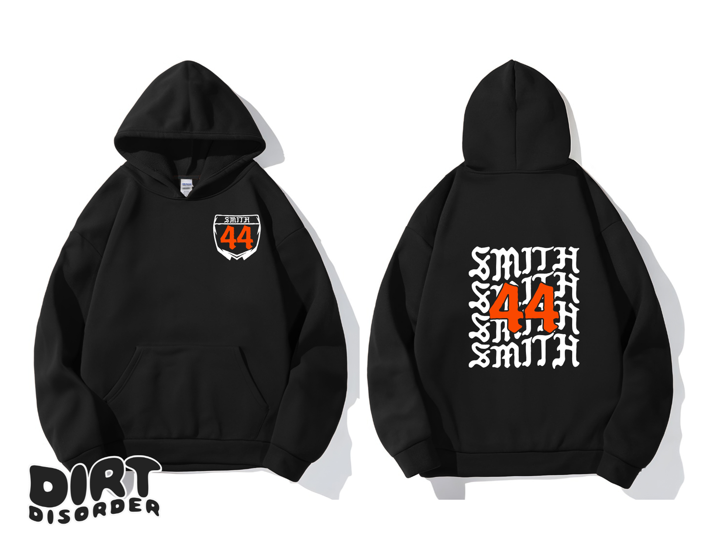 CUSTOM NUMBER PLATE HOODIE (YOUTH & ADULT)