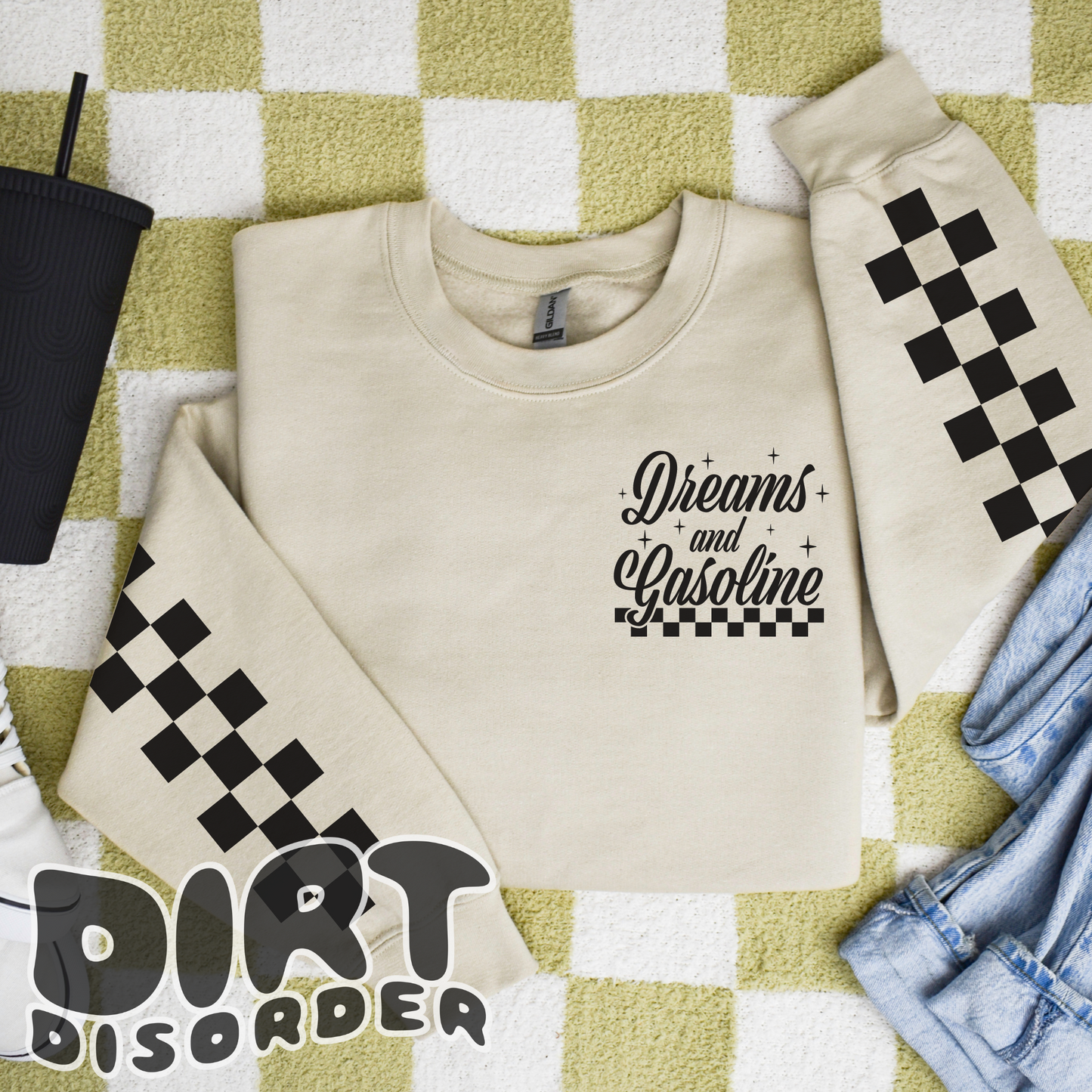 DREAMS AND GASOLINE CREWNECK