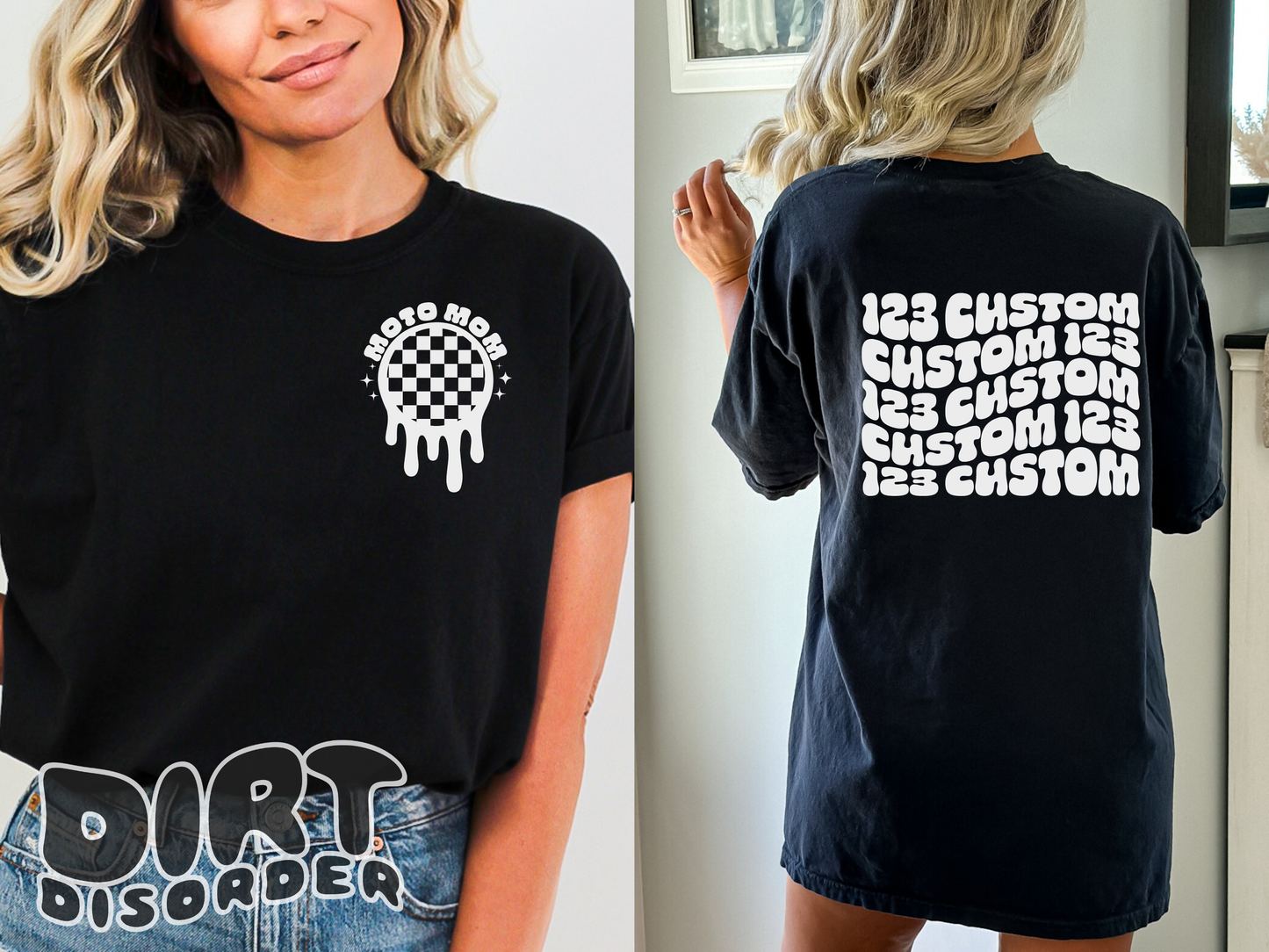 DRIPPY CHECKER CUSTOM T-SHIRT *ADULT*