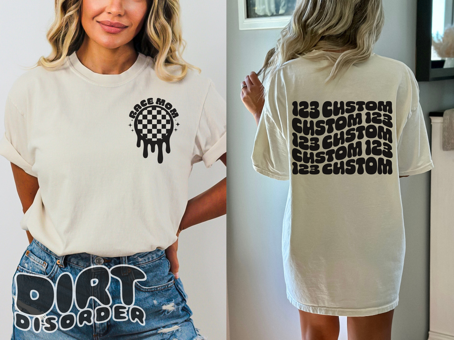 DRIPPY CHECKER CUSTOM T-SHIRT *ADULT*