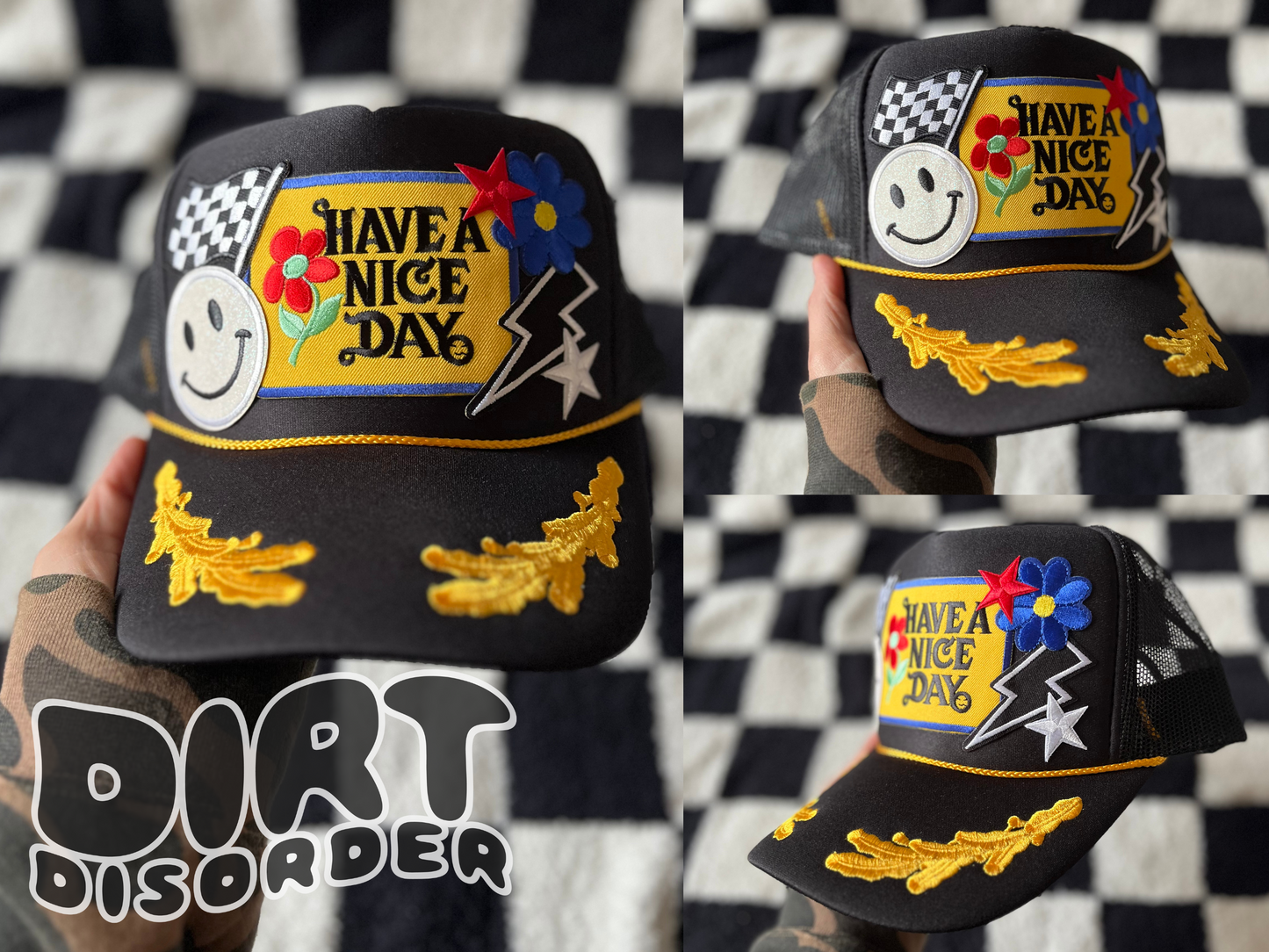 HAVE A NICE DAY PATCH TRUCKER HAT