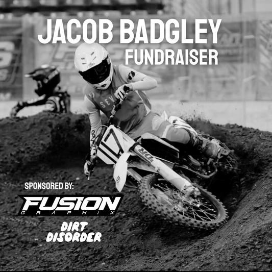 JACOB BADGLEY FUNDRAISER NUMBER PLATE STICKERS