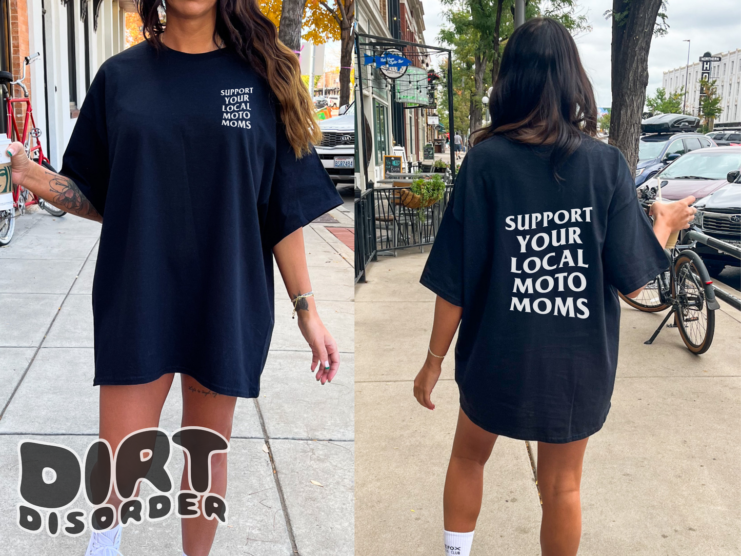SUPPORT YOUR LOCAL MOTO MOMS T-SHIRT