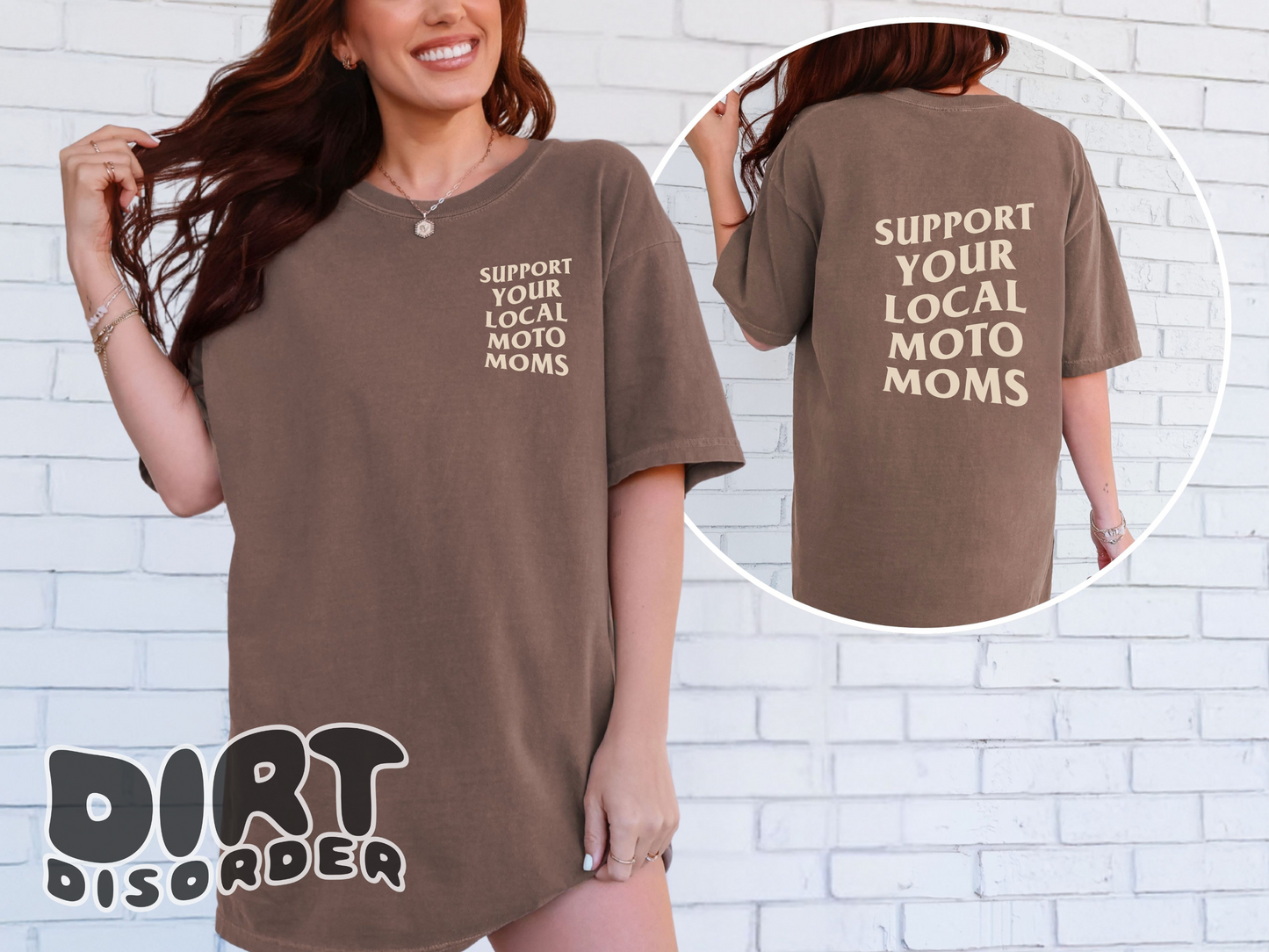 SUPPORT YOUR LOCAL MOTO MOMS T-SHIRT