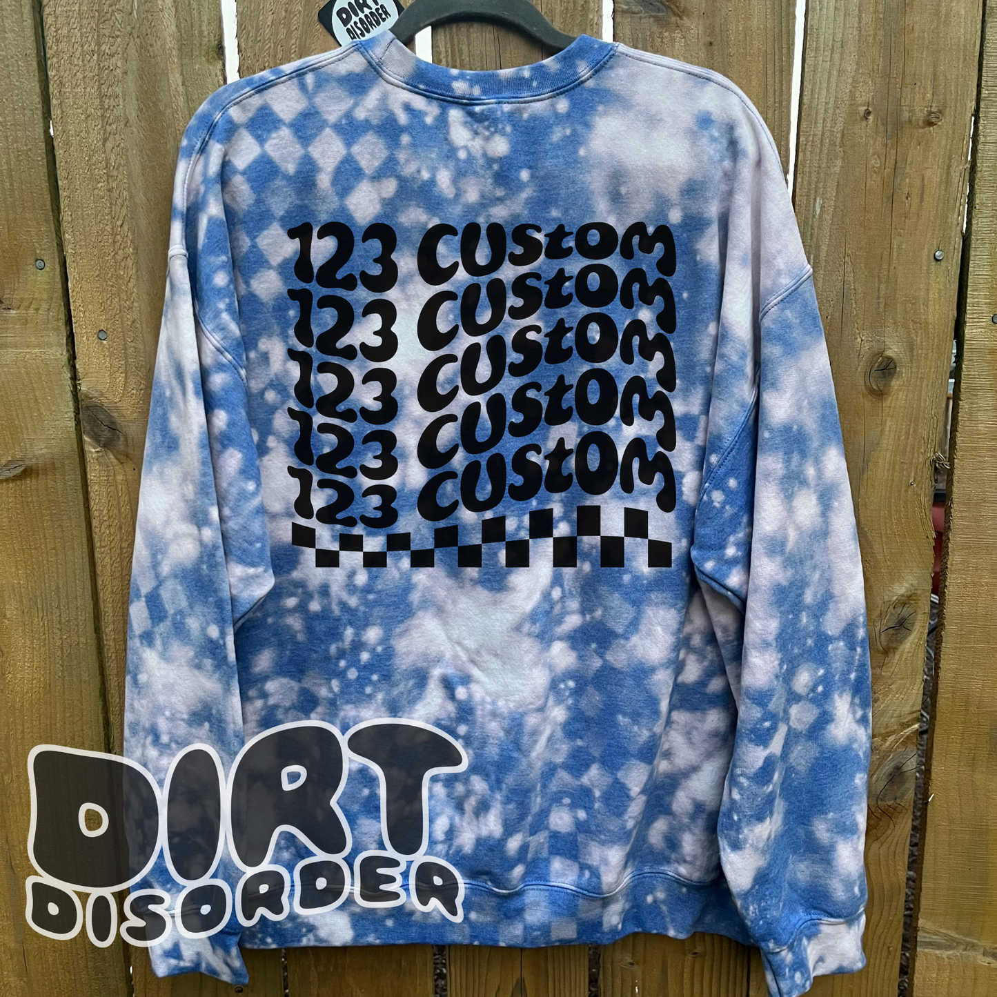 CHECKED OUT CUSTOM BLEACHED CREW